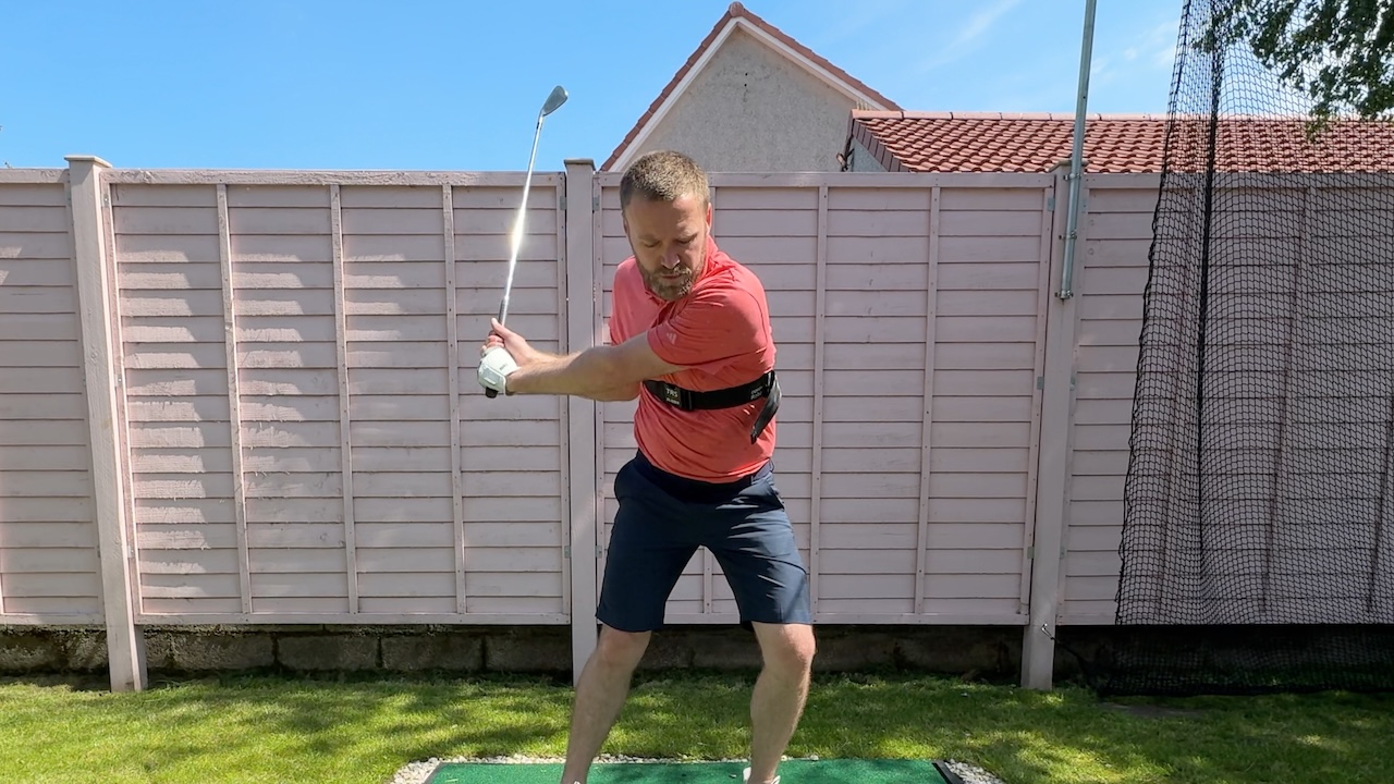 Pump and drop downswing with the TRS Slider