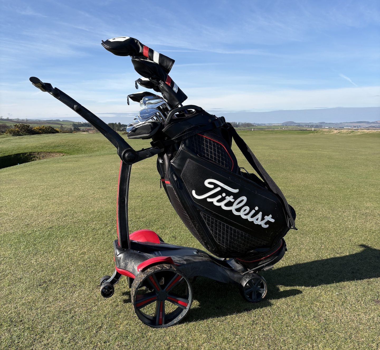 Stewart Golf VERTX Remote dark-grey marbled frame close-up