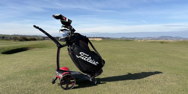 Stewart Golf VERTX Remote review - on-course testing setup
