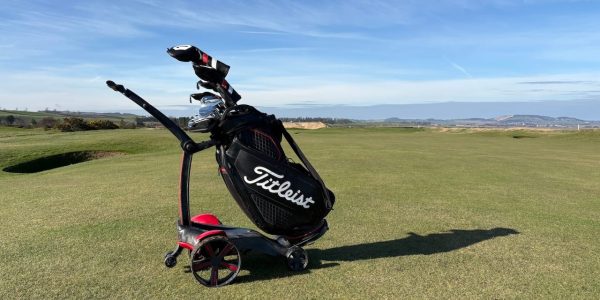 Stewart Golf VERTX Remote review - on-course testing setup